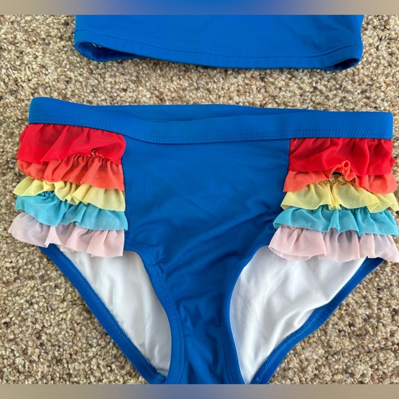 Hanna Andersson Swimsuit Set Plus Tucker Tate Top - Picture 3 of 5